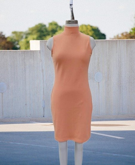Sleeveless Mock Neck Dress